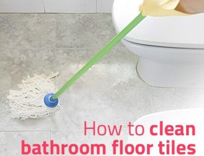 How to clean bathroom floor tiles